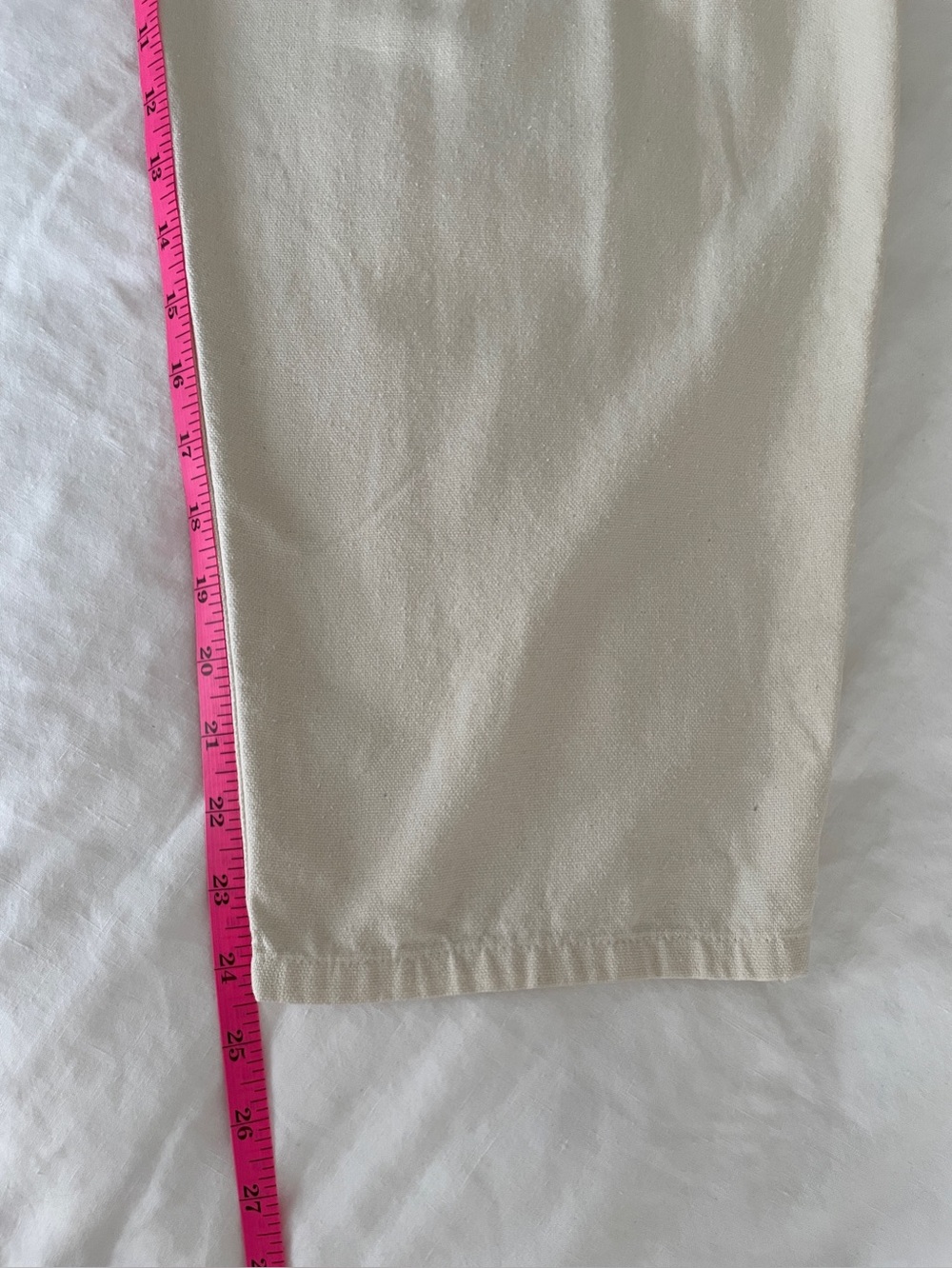 Na Nin Lena Silk Canvas Pant Size Small Cream 25” - Picture 8 of 16